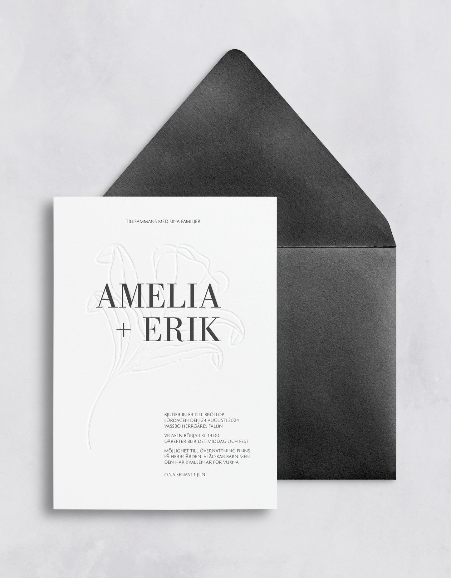 Amelia: Bröllopsinbjudan
